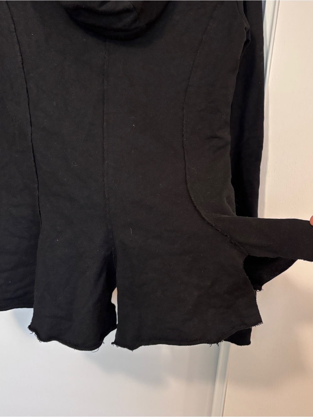 Rundholz Black Thulle Hooded Jacket Size Small Whimsigoth Grunge Steampunk - Picture 5 of 11